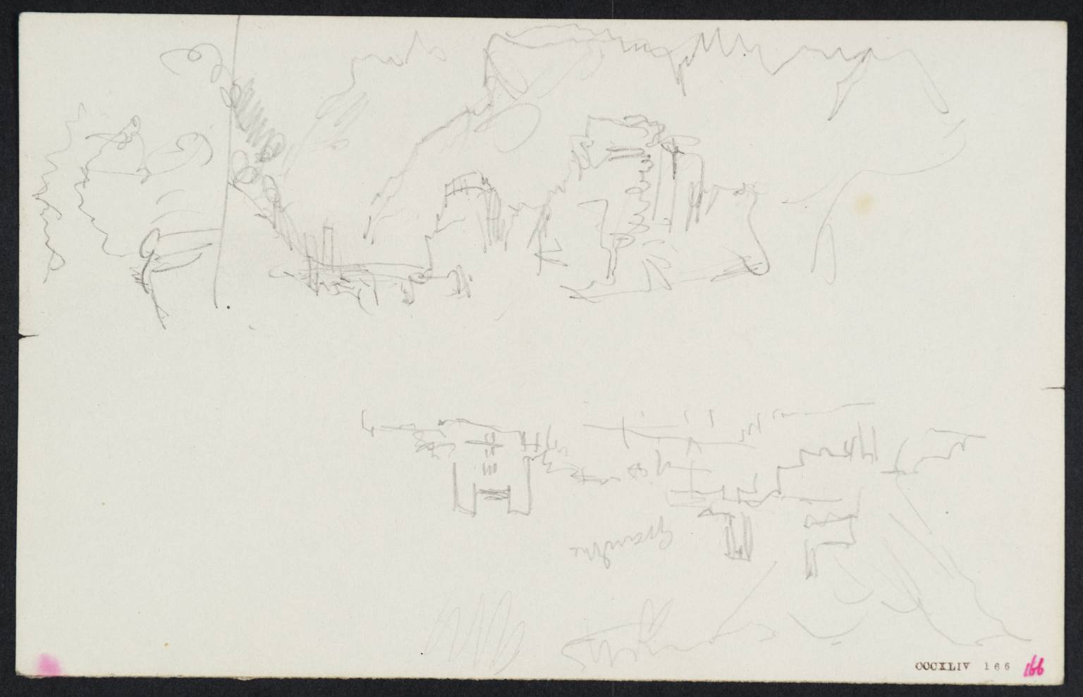 Town among Mountains. Grandone [Turner] (?Grandola)