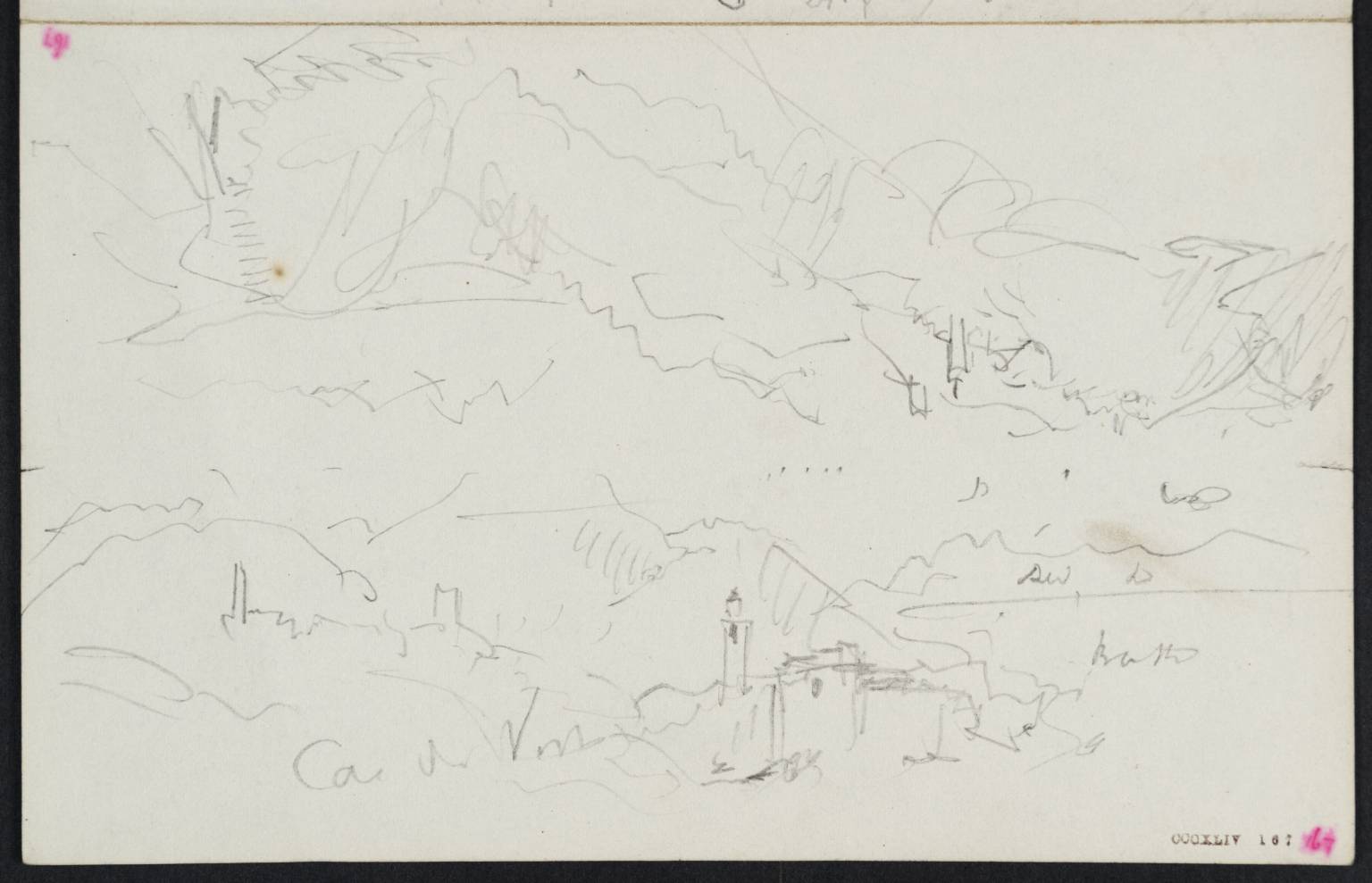 Town among Mountains. ?Ca da Vost [Turner], Etc.