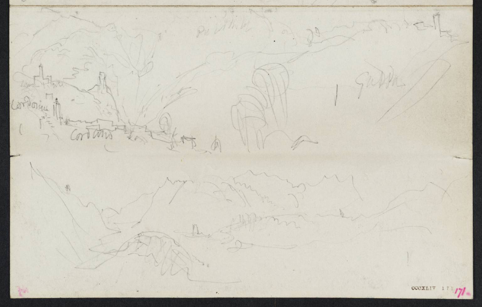 Town among Mountains, Etc. Cordano, Garda [Turner]