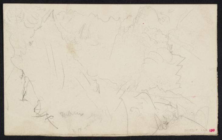 Joseph Mallord William Turner, ‘?Northern Italian or Swiss Mountains’ c.1840-4