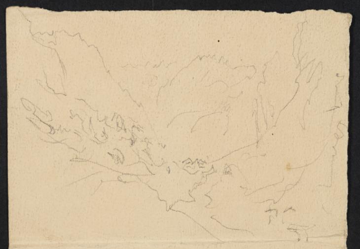 Joseph Mallord William Turner, ‘A Road through ?Northern Italian or Swiss Mountains’ c.1828-44