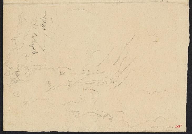 Joseph Mallord William Turner, ‘?A Northern Italian or Swiss Mountains’ c.1828-44