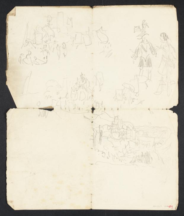 Joseph Mallord William Turner, ‘?Northern Italian or Swiss Scenes, with Figures in Costume’ c.1828-44