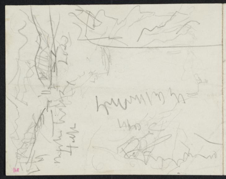 Joseph Mallord William Turner, ‘?Northern Italian or Swiss Mountains’ c.1828-44