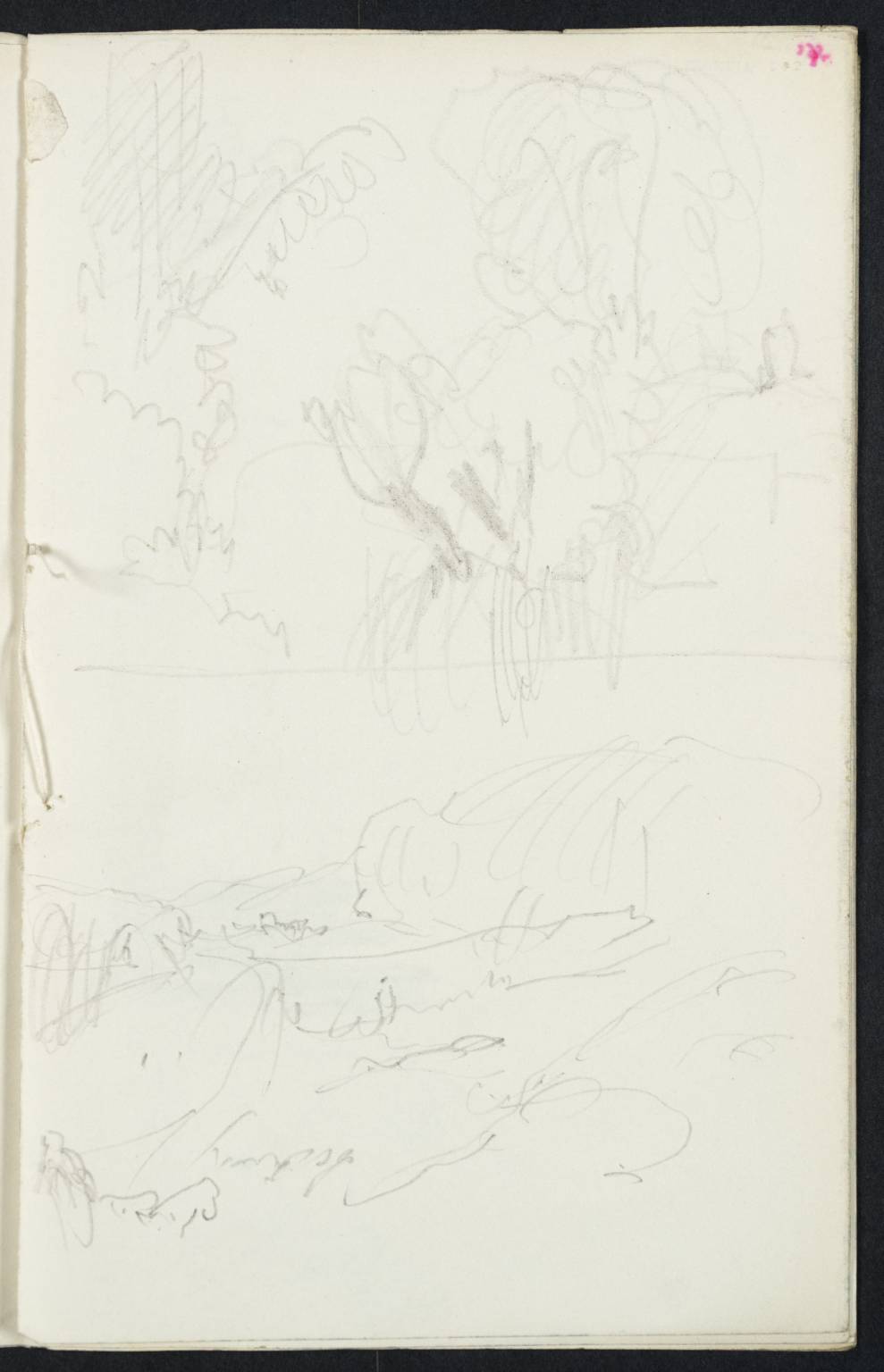 Two Landscapes, with Trees