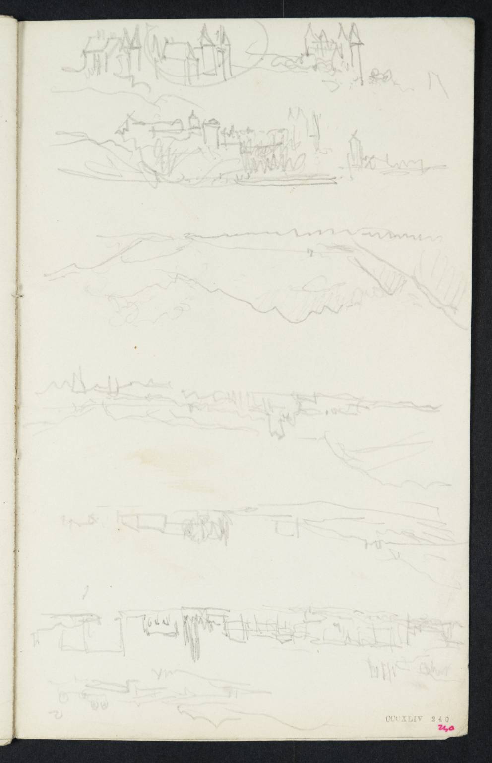 Lake, with Mountains, Etc.