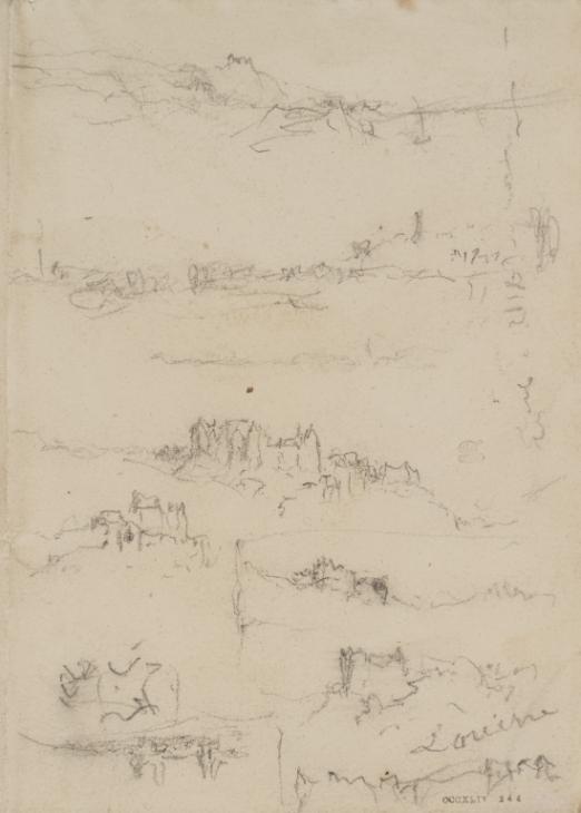 Joseph Mallord William Turner, ‘Château de Luynes, Loire Valley’ 1826