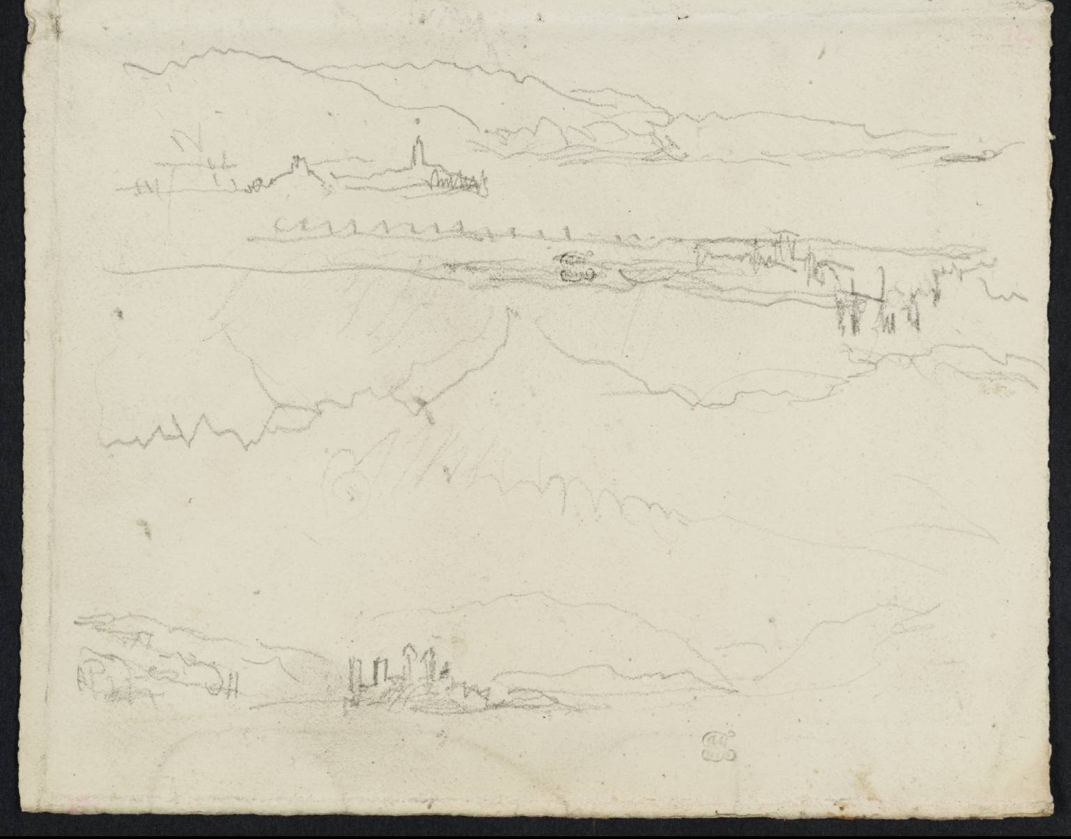 Lake with Mountains, Etc.
