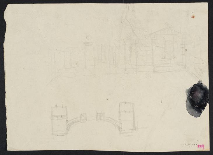Joseph Mallord William Turner, ‘Gates: Either at Farnley or Novar, or a Design’ c.1830-41