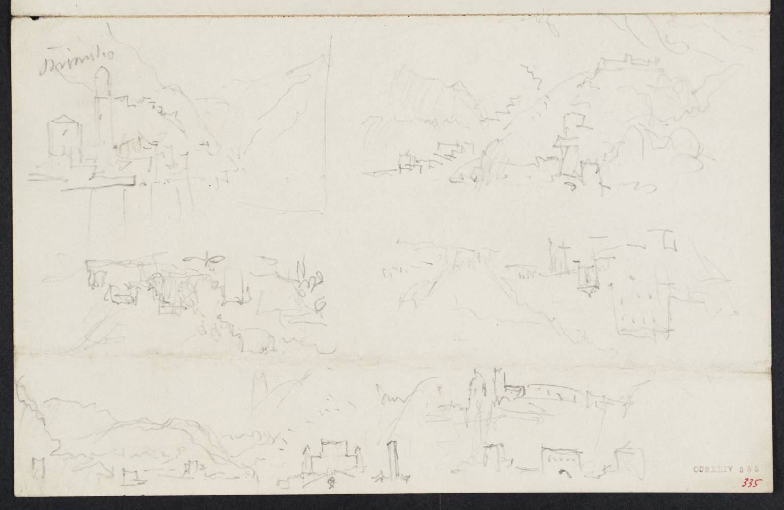 Town, with Mountains, beside ?Lake