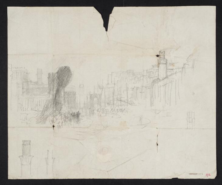 Joseph Mallord William Turner, ‘Study for 'Dido Directing the Equipment of the Fleet'’ c.1827-8