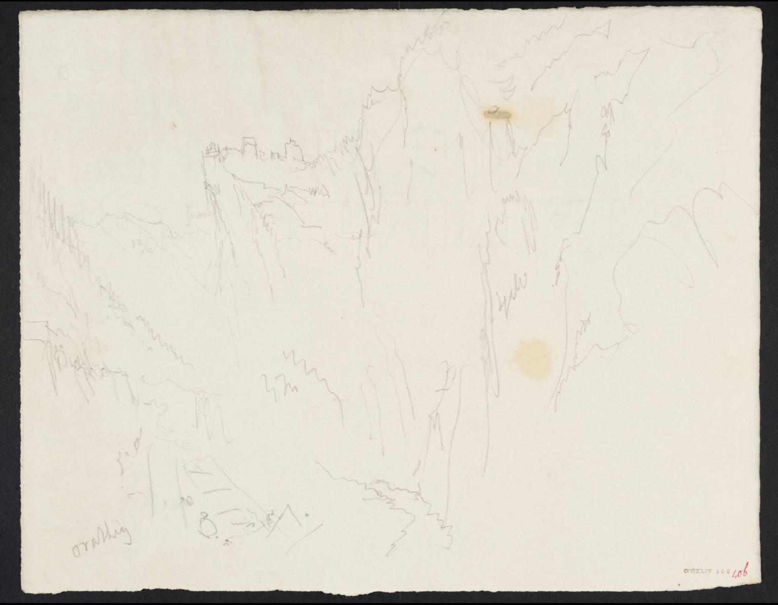 Mountain Pass. ?Orathig [Turner]