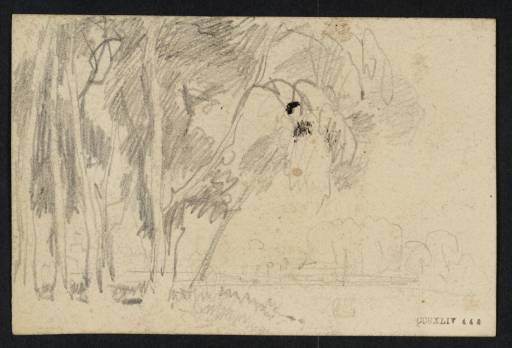Joseph Mallord William Turner, ‘Trees on a Riverbank’ c.1822