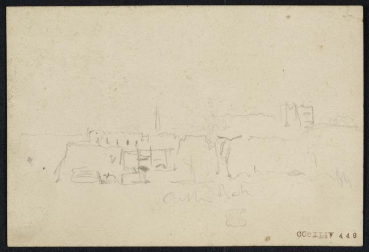 Joseph Mallord William Turner, ‘Coastal Settlement; ?Margate’ c.1830-41
