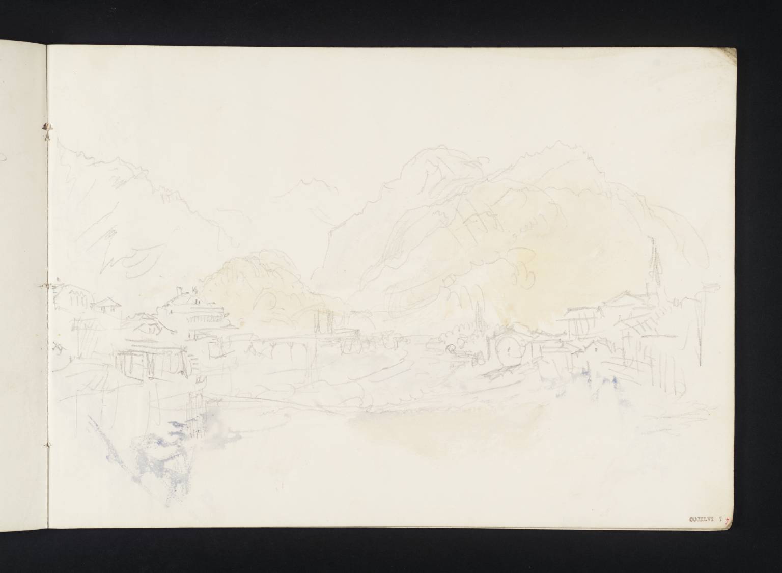 The River Aare, with Mountains