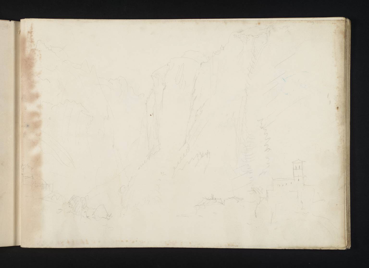 Valley, with Waterfall. (?The Staubbach)