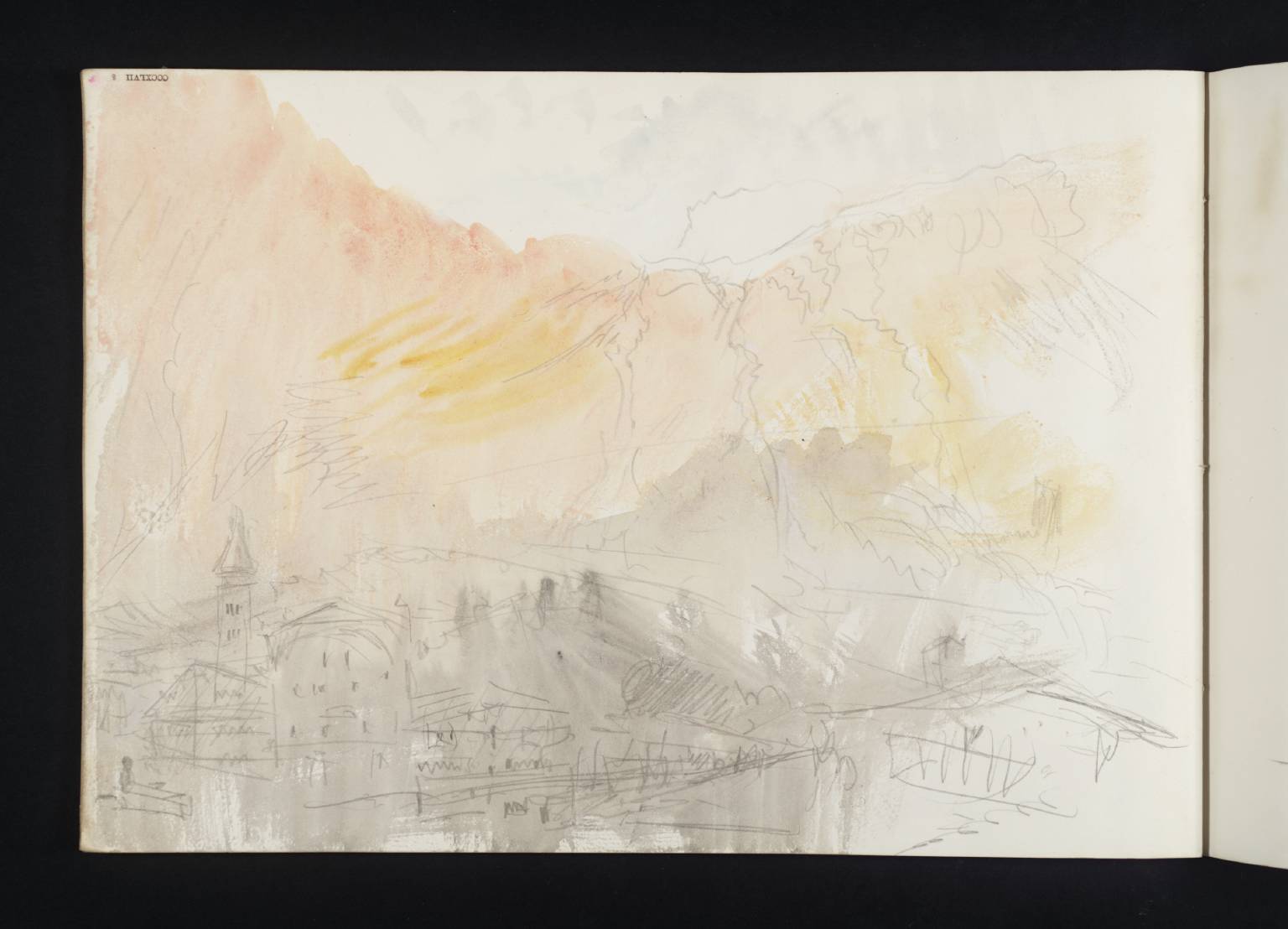 Town, with Mountains Beyond