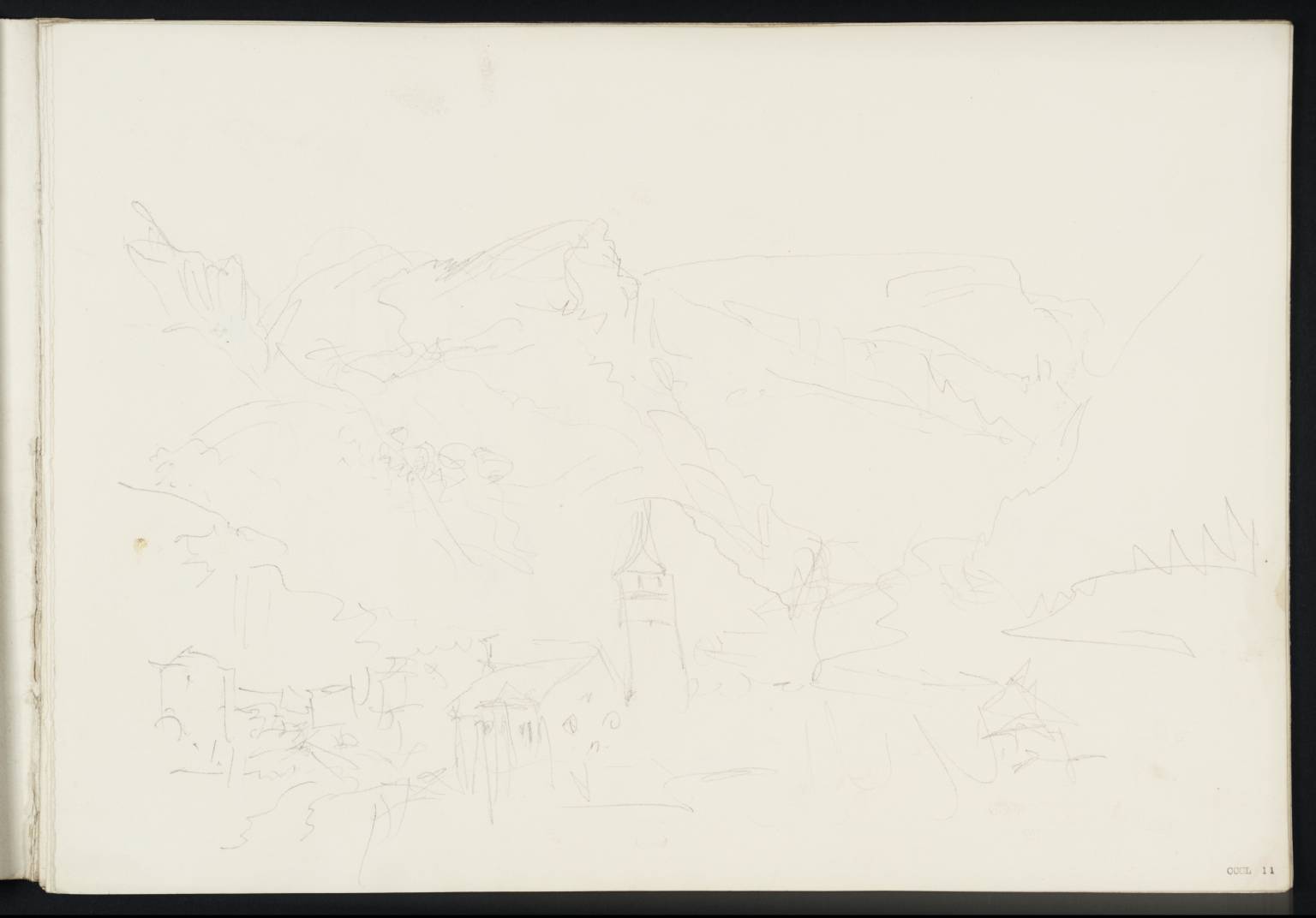 Town, with Mountains