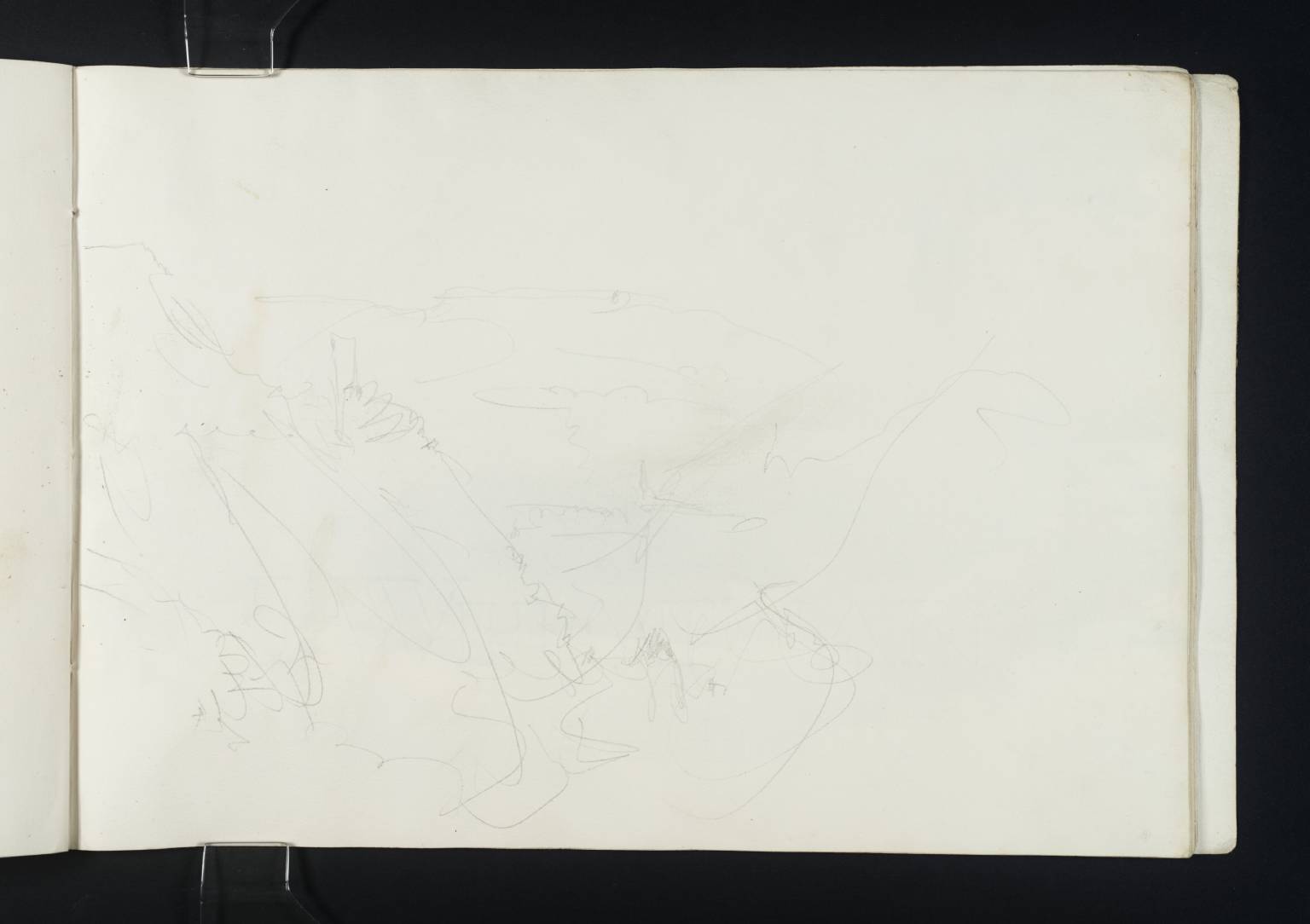 Castle on a Hillside (?Burg Katz, Looking to St Goar)