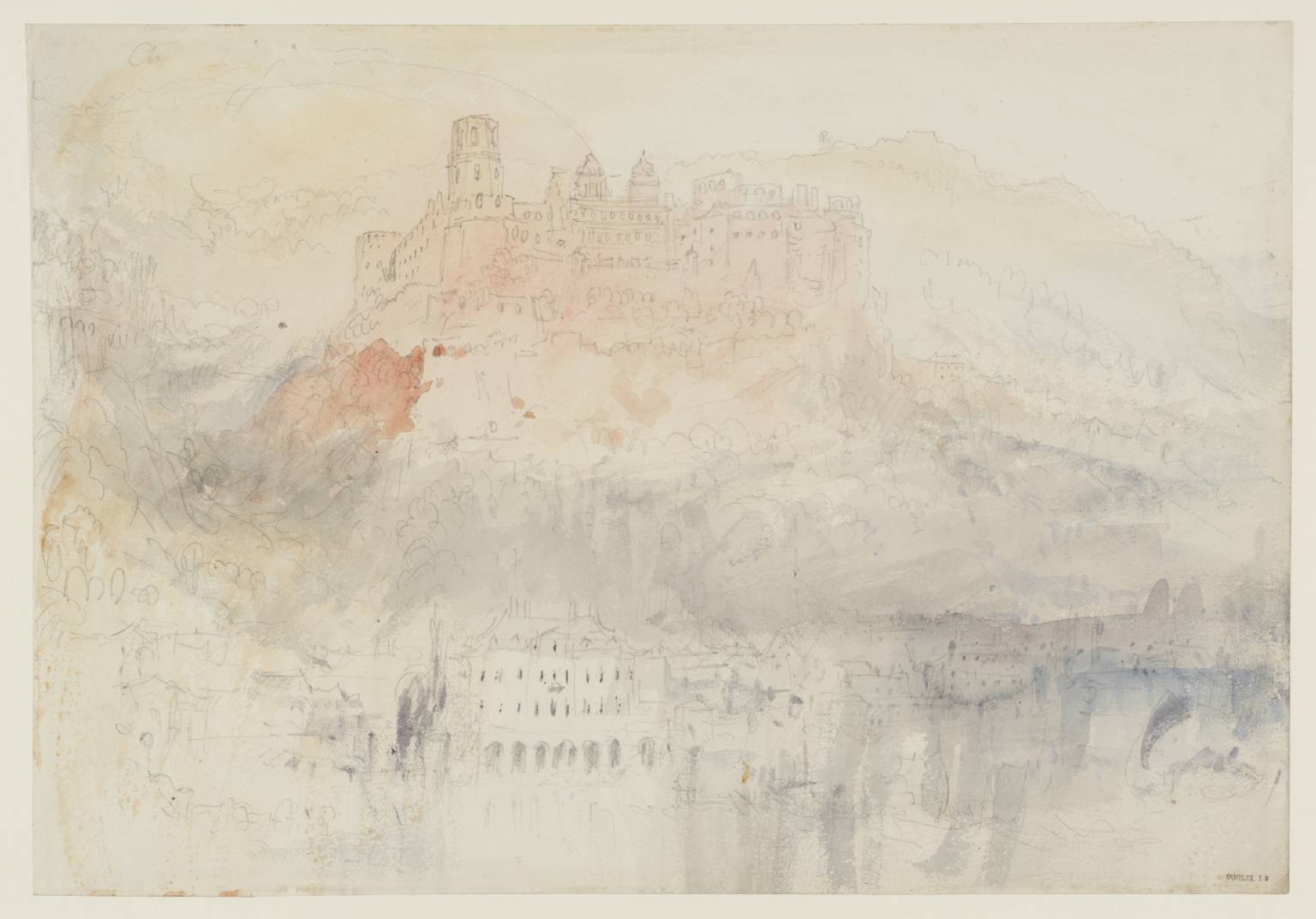 Heidelberg Castle from the Hirschgasse