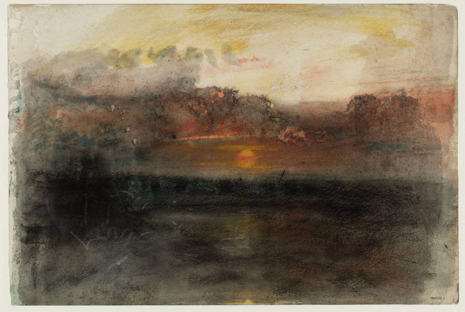 Sunset amid Dark Clouds over the Sea', Joseph Mallord William
