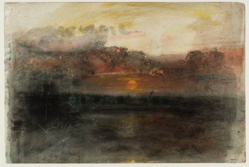 Joseph Mallord William Turner, ‘Sunset amid Dark Clouds over the Sea’ c.1845