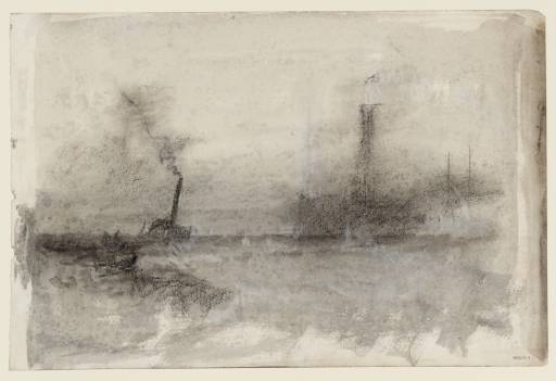 Joseph Mallord William Turner, ‘A Steamer Leaving Harbour’ c.1845
