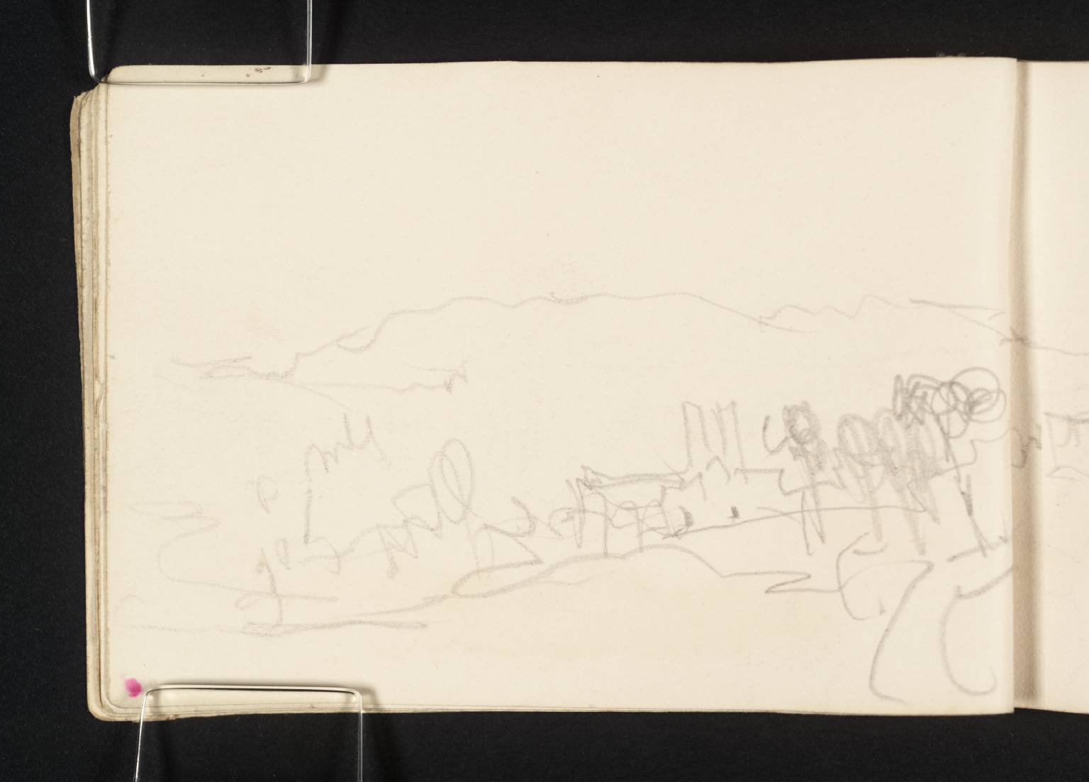 View of Town, with Distant Mountains