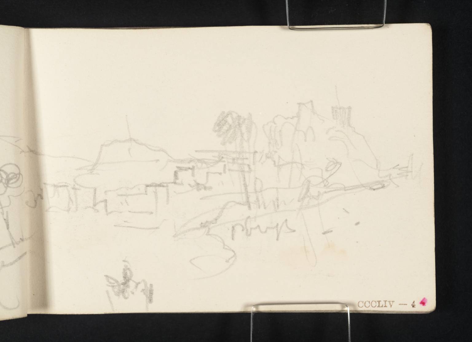 View of Town, with Distant Mountains