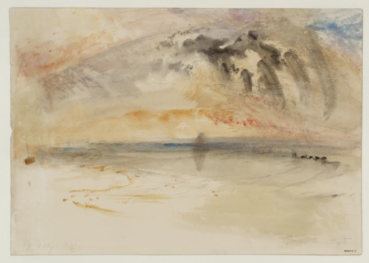 Joseph Mallord William Turner, ‘A Beach ?near the Tour de Croy, Wimereux’ 1845