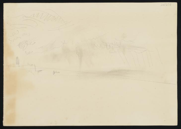 Joseph Mallord William Turner, ‘The Coast ?near Boulogne with Rain over the Sea’ 1845