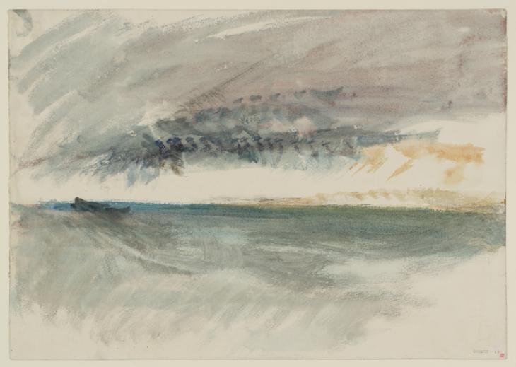 Joseph Mallord William Turner, ‘Dark Clouds over the Sea ?near Boulogne’ 1845