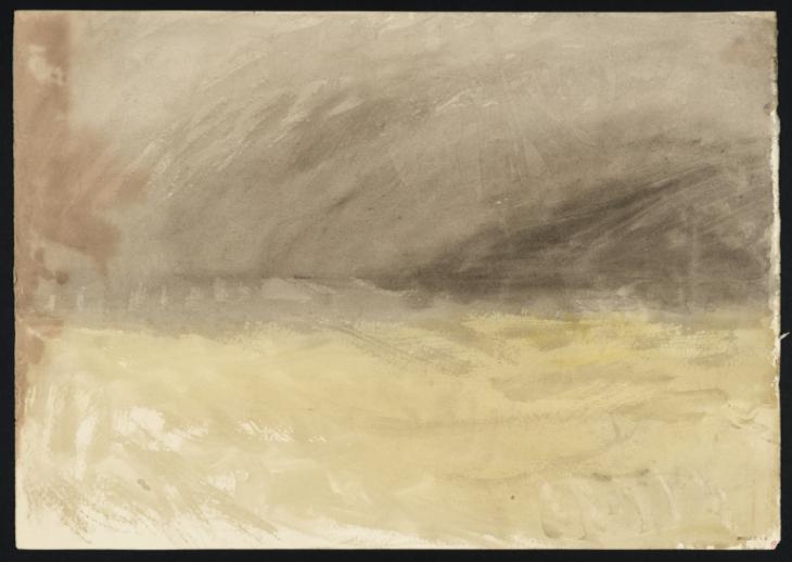 Joseph Mallord William Turner, ‘Dark Clouds over the Sea ?near Boulogne’ 1845