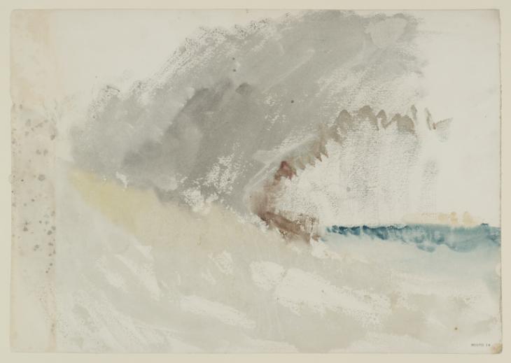Joseph Mallord William Turner, ‘Rain Clouds at Sea ?with a Steam Ship’ 1845