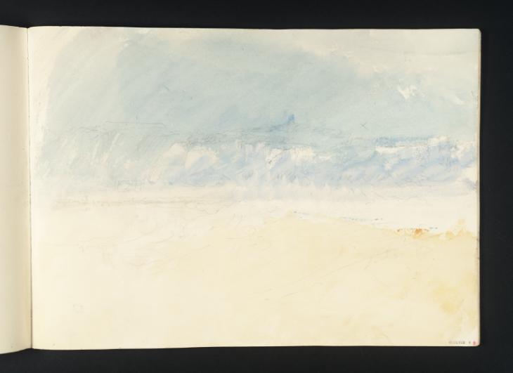 Joseph Mallord William Turner, ‘A Beach with a Tower and Windmill ?near Boulogne’ 1845