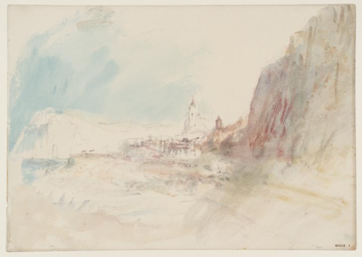Joseph Mallord William Turner, ‘The Church of St-Jacques du Tréport, with Chalk Cliffs’ 1845