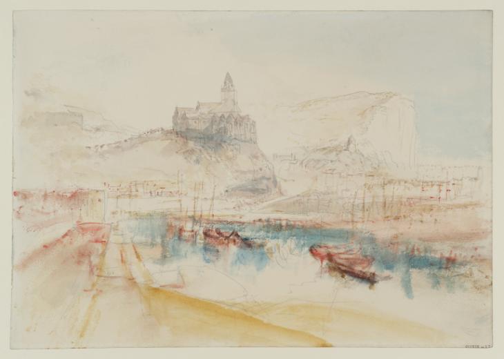 Joseph Mallord William Turner, ‘St-Jacques du Tréport from the Harbour’ 1845