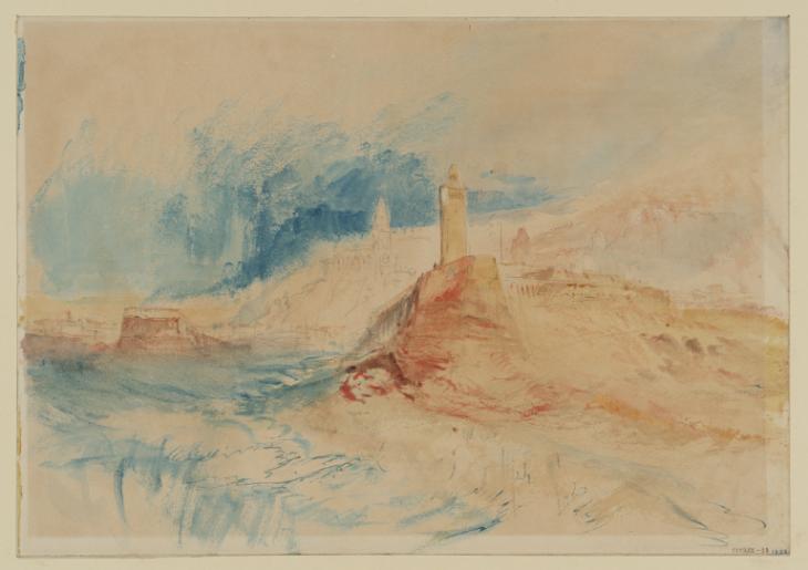 Joseph Mallord William Turner, ‘A Lighthouse West of Le Tréport’ 1845