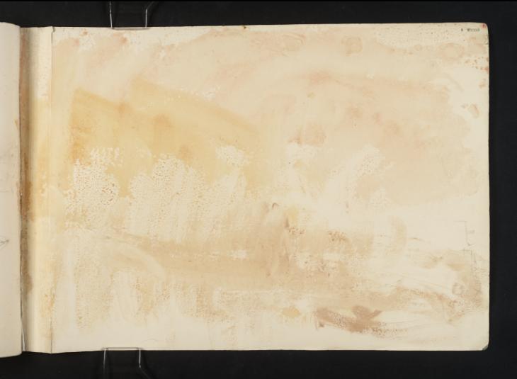 Joseph Mallord William Turner, ‘?The Normandy Coast’ 1845 (Inside front cover of sketchbook)