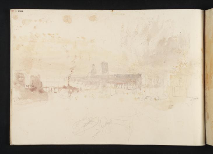Joseph Mallord William Turner, ‘The Church of St-Jacques and Dieppe Harbour’ 1845