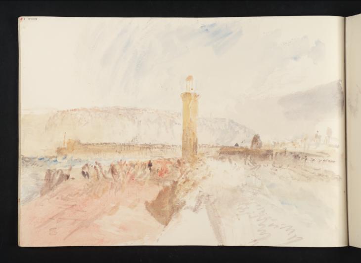 Joseph Mallord William Turner, ‘Dieppe Lighthouse from the Western Jetty’ 1845