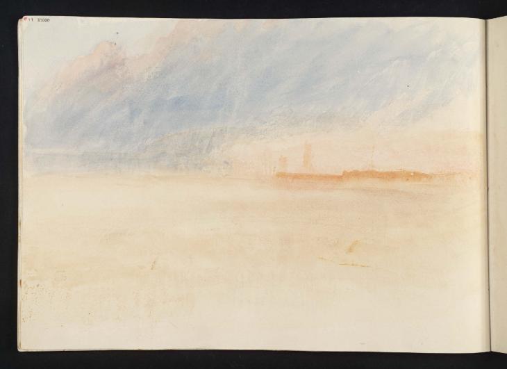 Joseph Mallord William Turner, ‘The Jetties at Dieppe from the Beach’ 1845