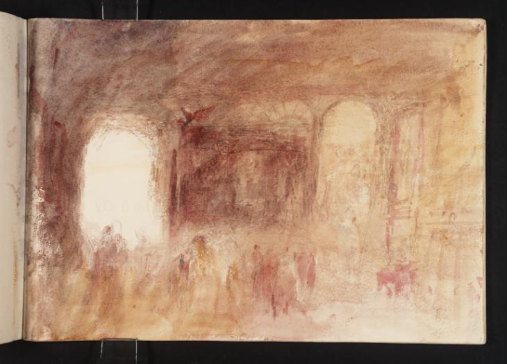 Joseph Mallord William Turner, ‘A Grand Interior with Arched Windows ?at the Château d'Eu’ 1845