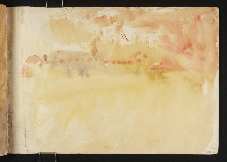 Joseph Mallord William Turner, ‘?The Normandy Coast’ 1845 (Inside back cover of sketchbook)