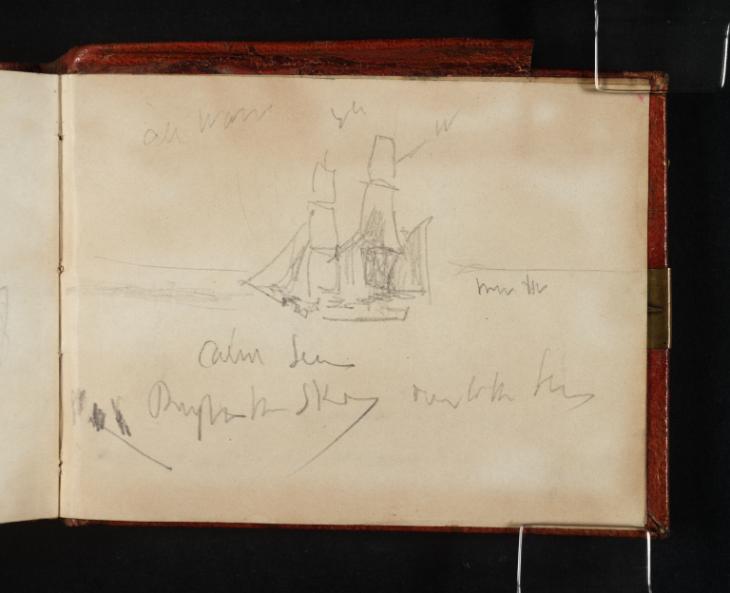 Joseph Mallord William Turner, ‘A Sailing Ship at Sea’ 1845