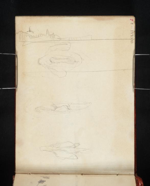 Joseph Mallord William Turner, ‘A Line of Cliffs; Studies of a Woman's Genitalia’ 1845