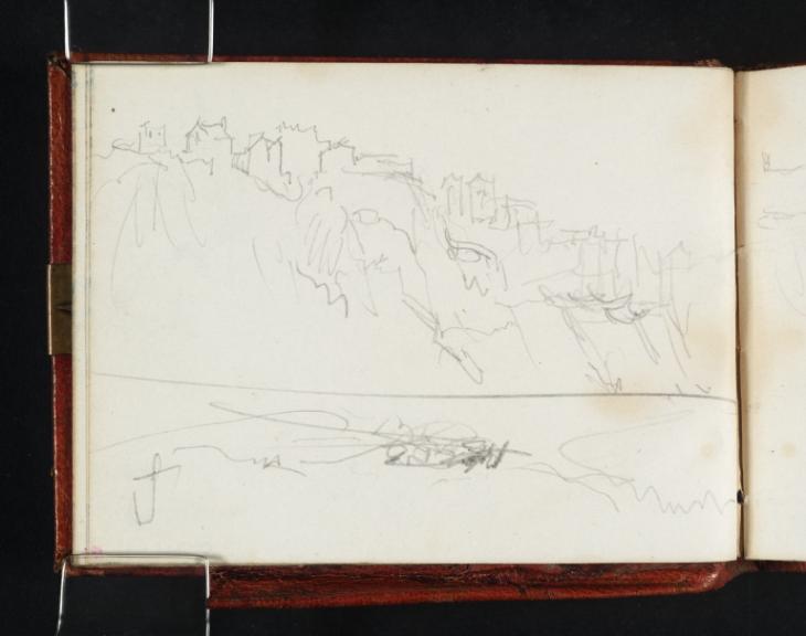 Joseph Mallord William Turner, ‘Houses on a Channel Cliff; a Coastal View’ 1845