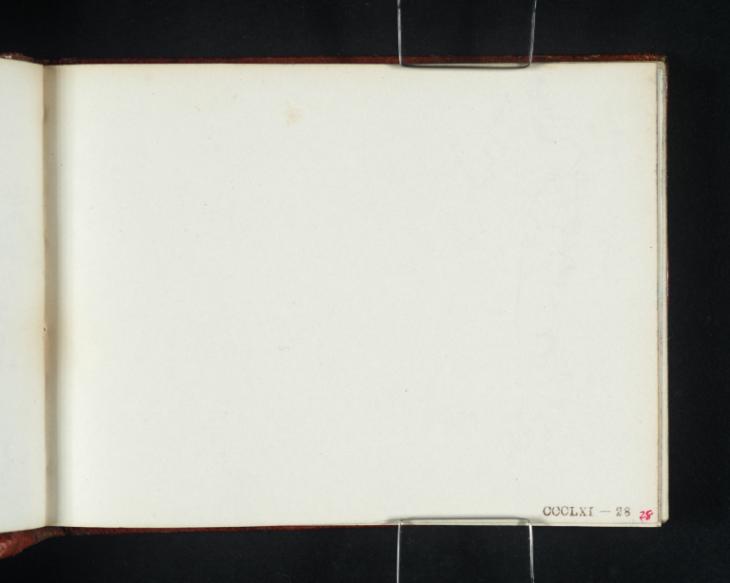 Joseph Mallord William Turner, ‘Blank’ 1845 (Blank right-hand page of sketchbook)