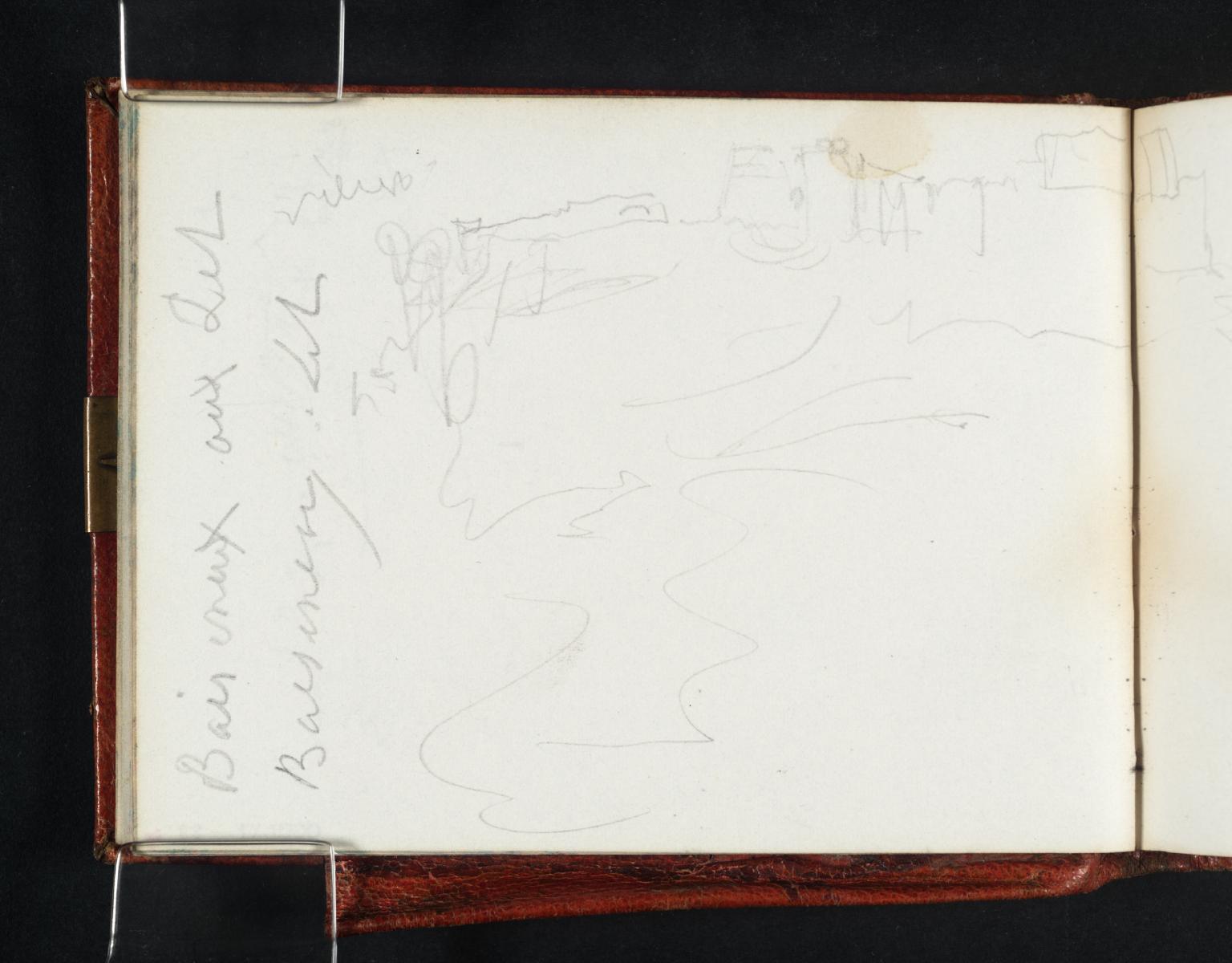 Castle on Rock; Also - Baiseneux aux Lit [Turner]