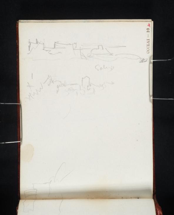 Joseph Mallord William Turner, ‘Buildings ?on a Channel Coast; Château d'Arques-la-Bataille’ 1845